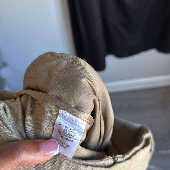 Majorelle Ameera linen blend Pant in taupe green - Picture 9 of 13